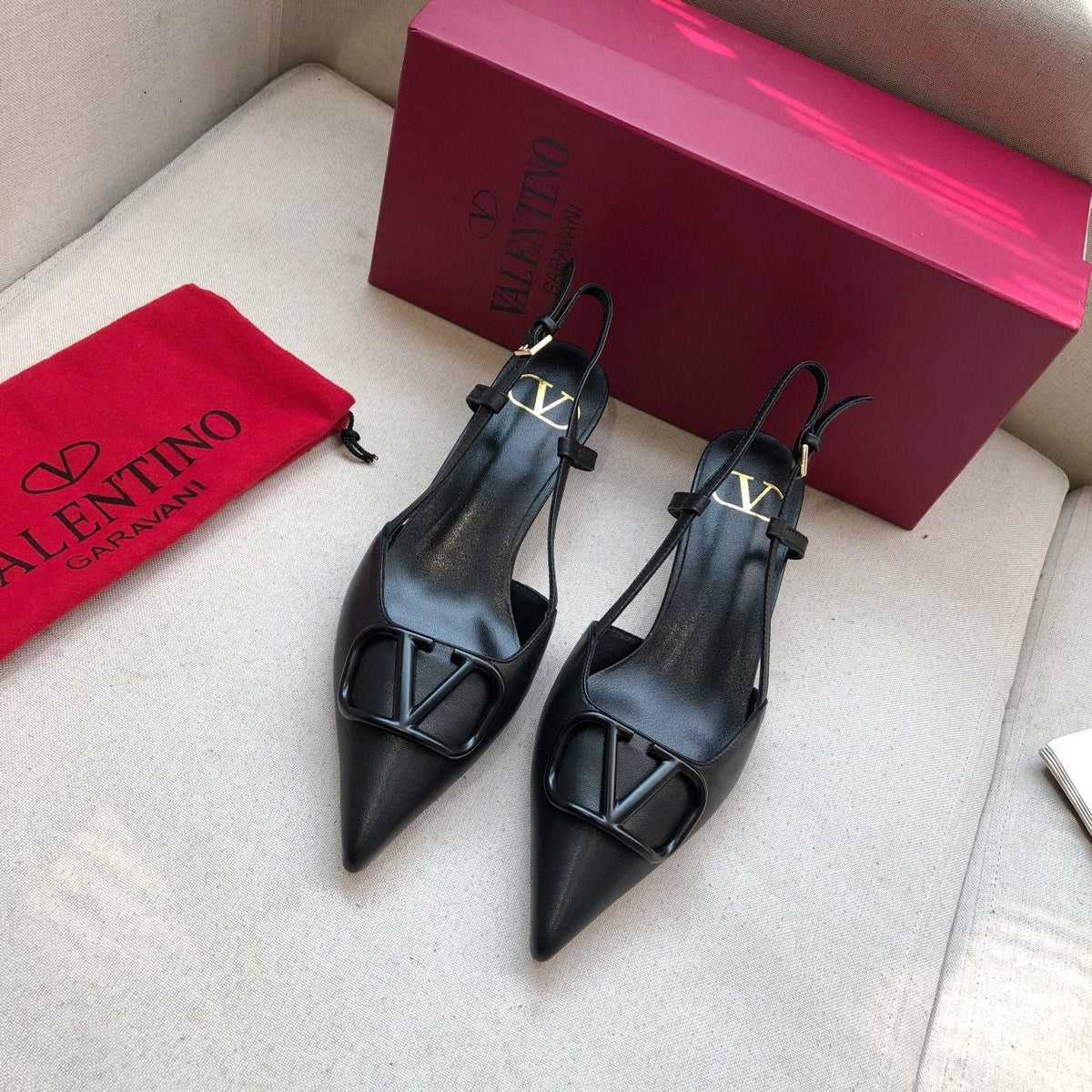 Valentino Slingback Pump 40mm Sheepskin
