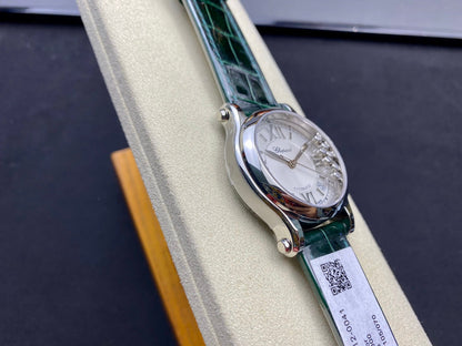 Happy Diamond 36mm Silver White Dial