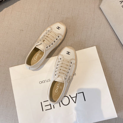 CC FW26 Espadrilles Sneaker White Canvas 868006