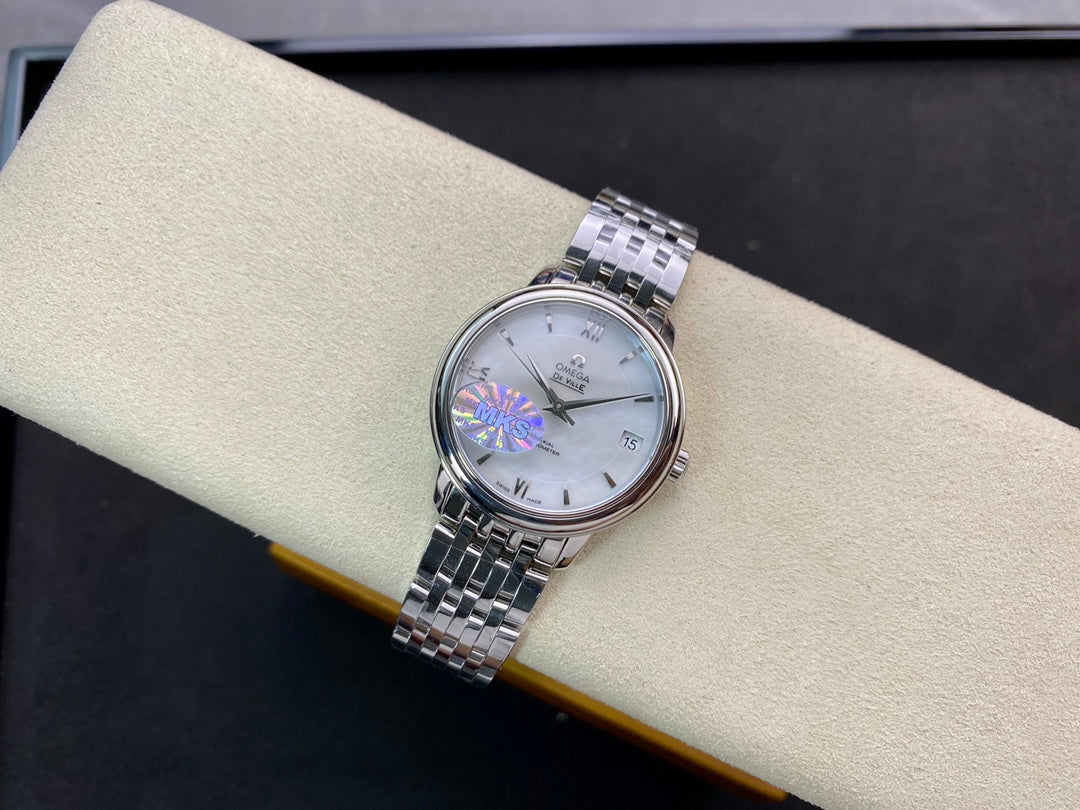 Omega De Ville 32.7mm Silver White Dial