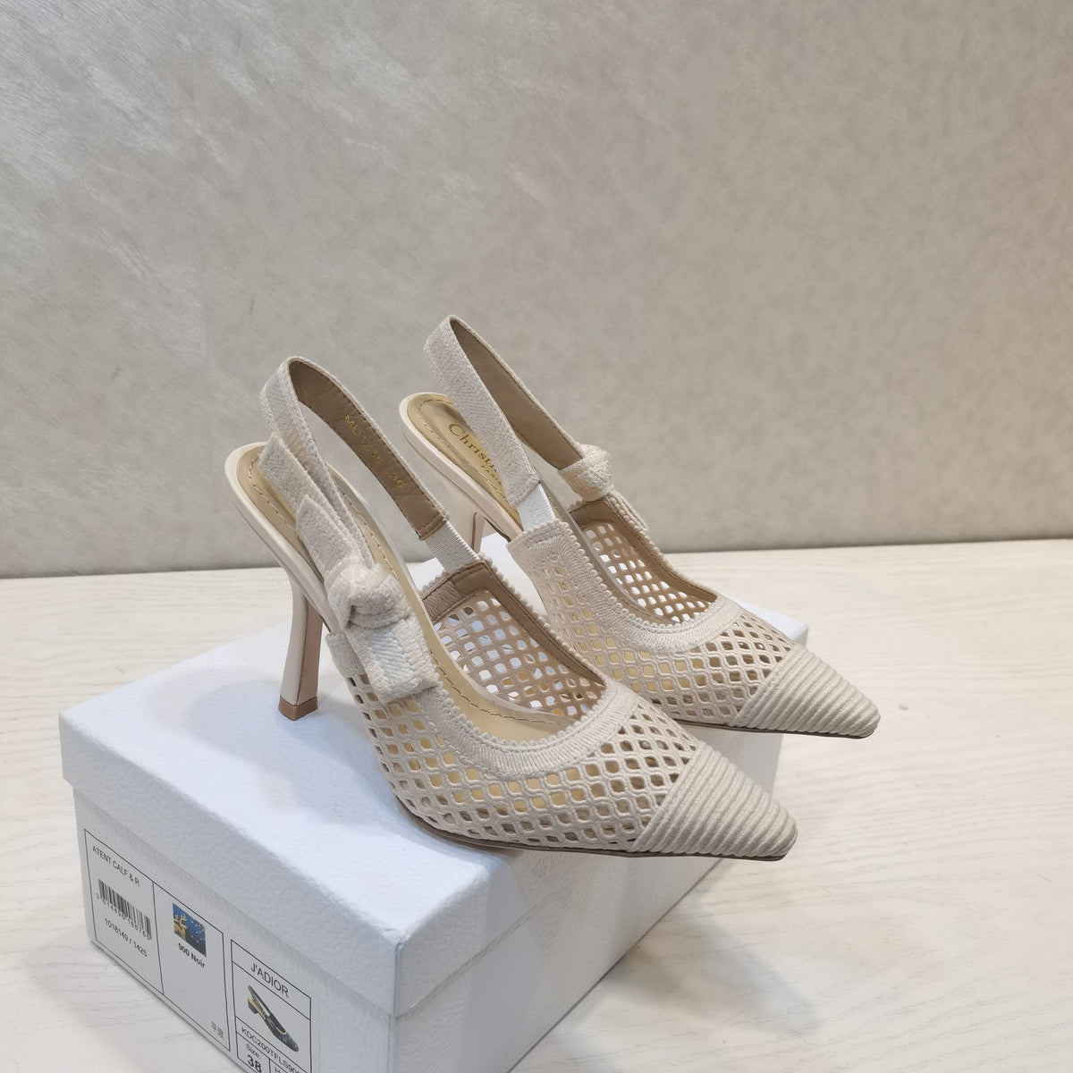 CD 25 J'Adior Slingback Heel Mesh and Leather 237890