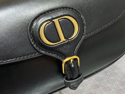 medium cd east west 22cm black calfskin ghw