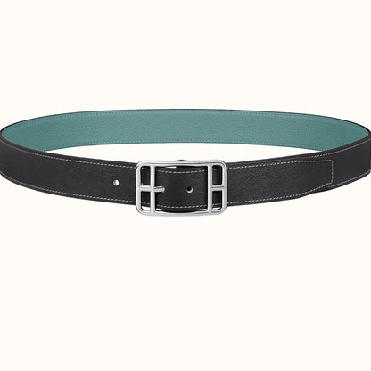 HM Cape Cod 32mm Reversible Belt Green Black Leather 187796