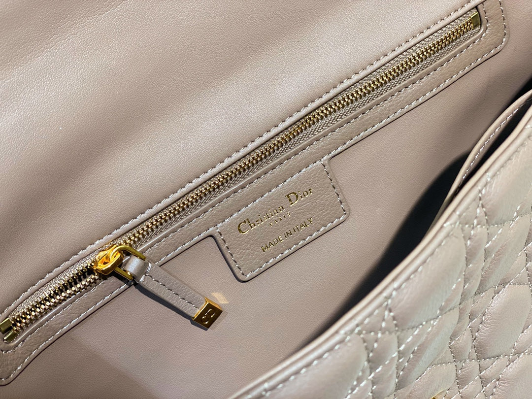 LARGE CARO BAG 28 WARM TAUPE CALFSKIN
