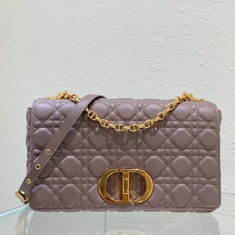 LARGE CARO BAG 28 WARM TAUPE CALFSKIN