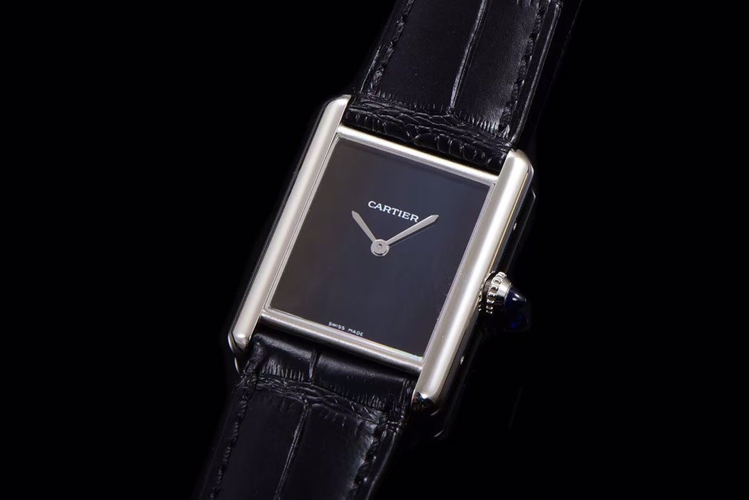 TANK MUST NO NUMERALS STEEL CASE BLACK DIAL