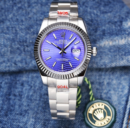 Rolex Datejust 41mm Silver Purple Dial