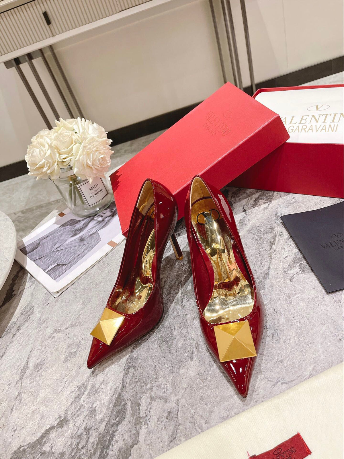 VT 25 Toe Pumps Red Patent Leather 340210
