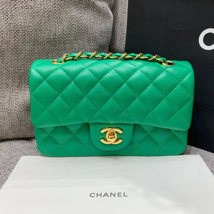 flap bag mini 20cm caviar gold hardware