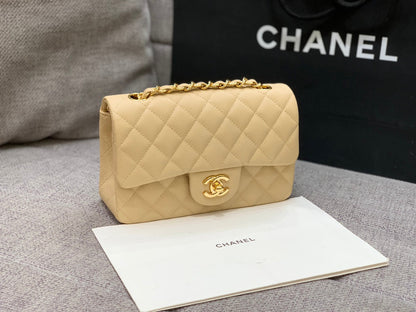 flap bag mini 20cm caviar gold hardware