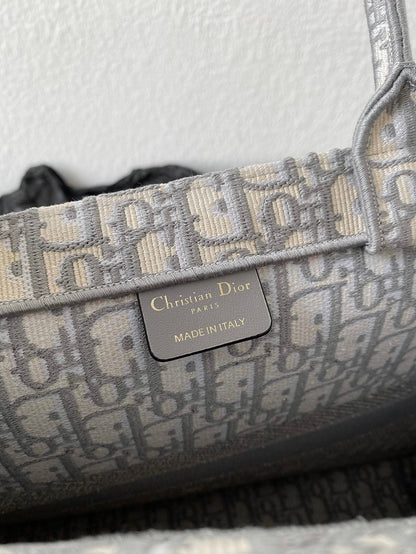 Large CD Book Tote 42cm Grey