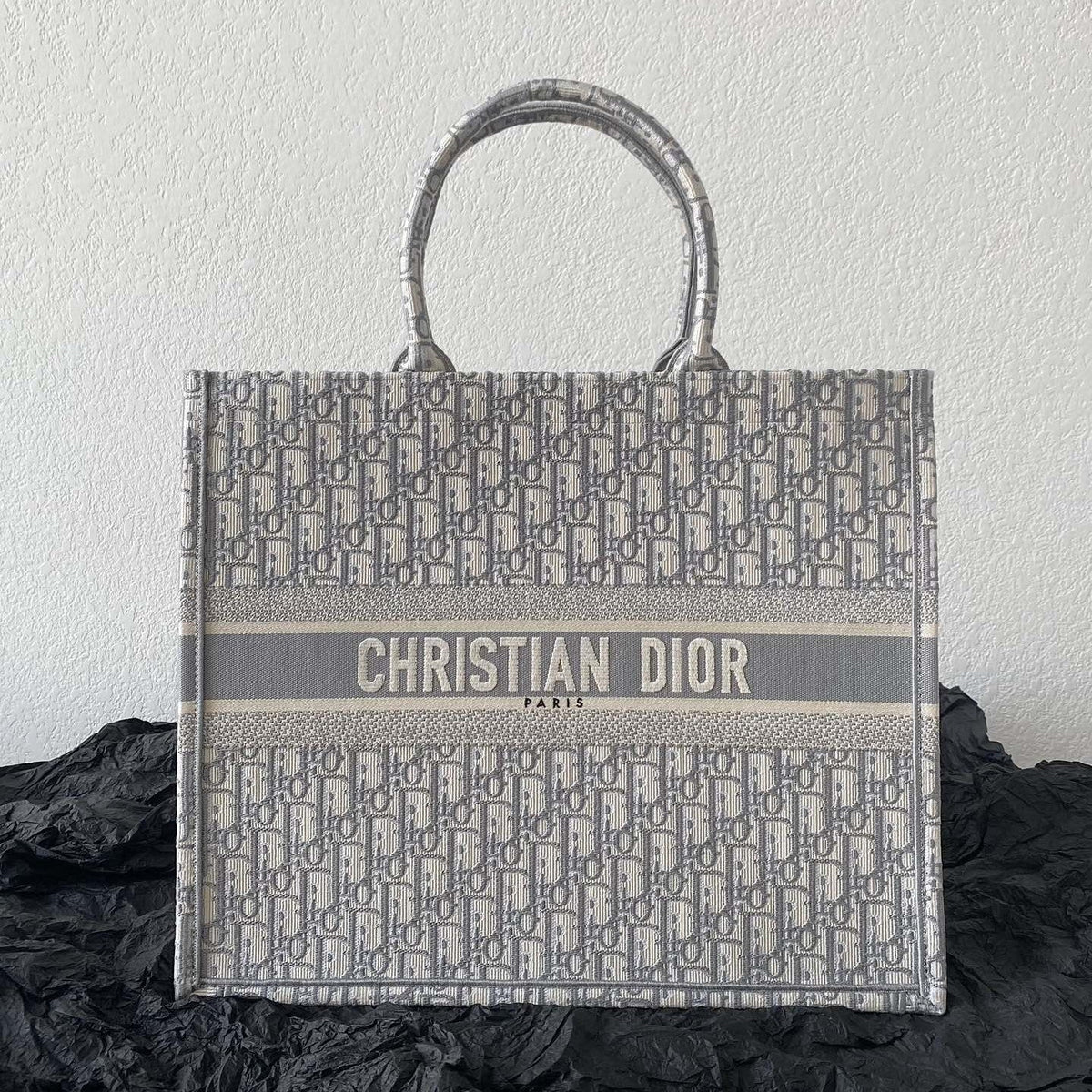 Large CD Book Tote 42cm Grey