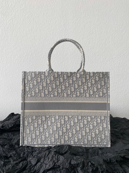 Large CD Book Tote 42cm Grey