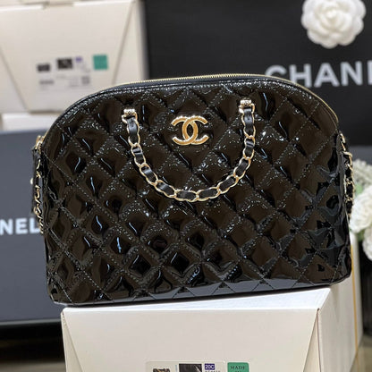 Chanel 2025 Bag Black Patent Leather