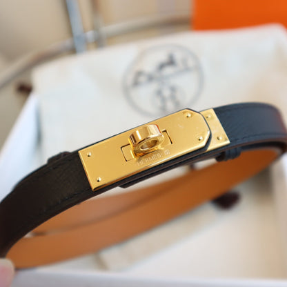 hm kelly belt 18mm black epsom leather