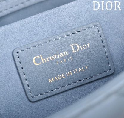 medium lady d-joy 26 cloud blue lambskin