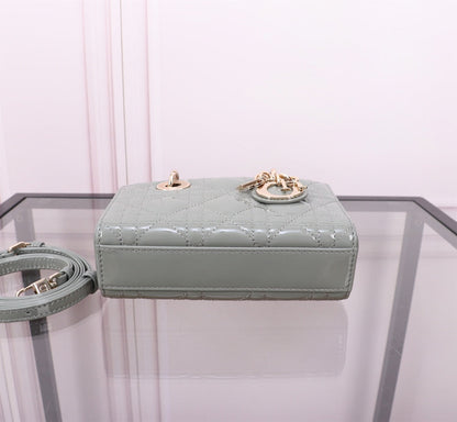 MICRO LADY D-JOY 16.5  ROCK GRAY LAMBSKIN