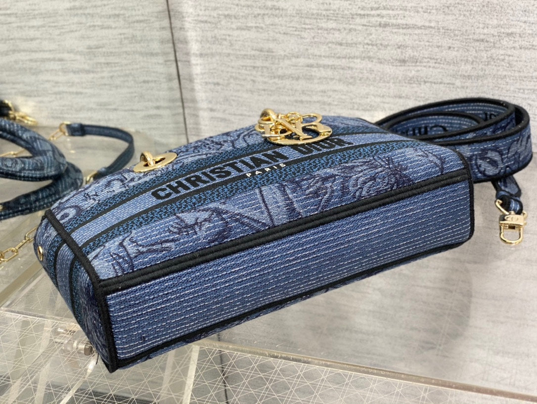 CD Denim Blue Tiger 26 Lady D-Joy Bag Canvas 336633
