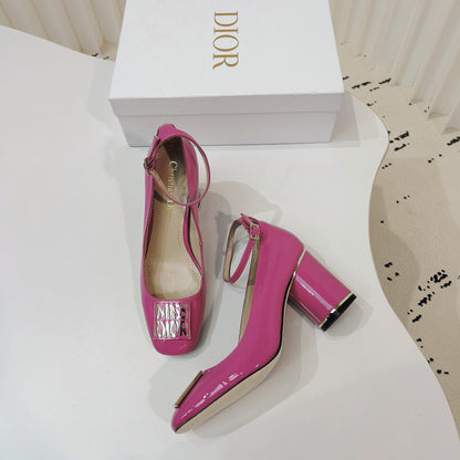 CD Miss Dior Pump 85mm In Deep Pink Cowhide 111337