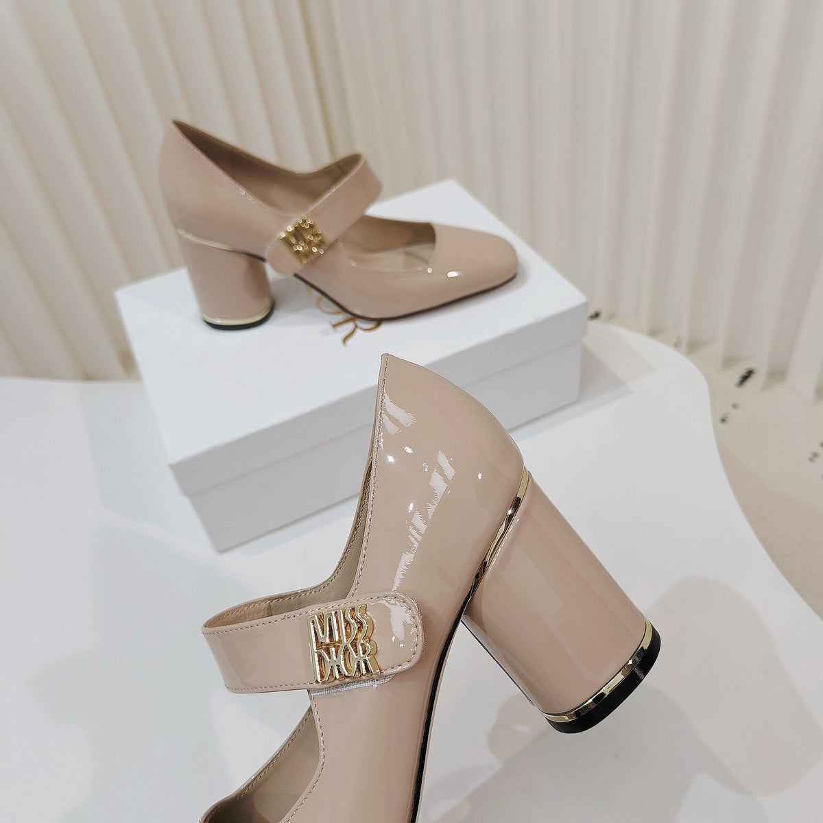 Miss Dior Pump 85mm In Beige Cowhide 111355