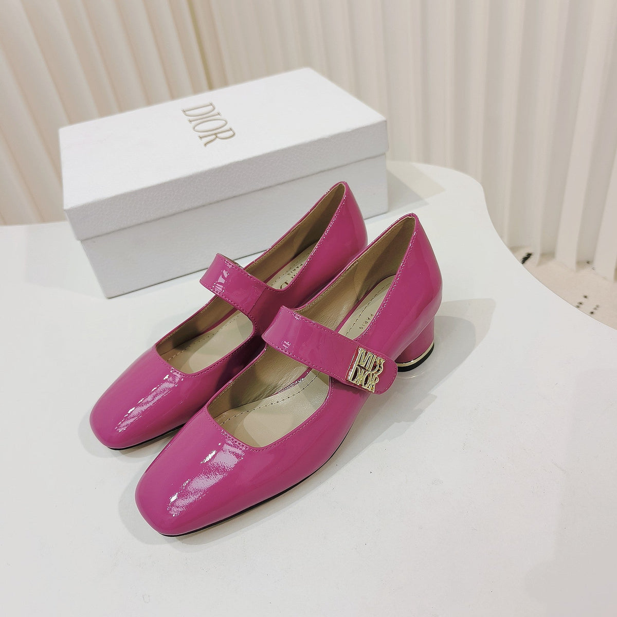 Miss Dior Pump 40mm In Deep Pink Cowhide 111346