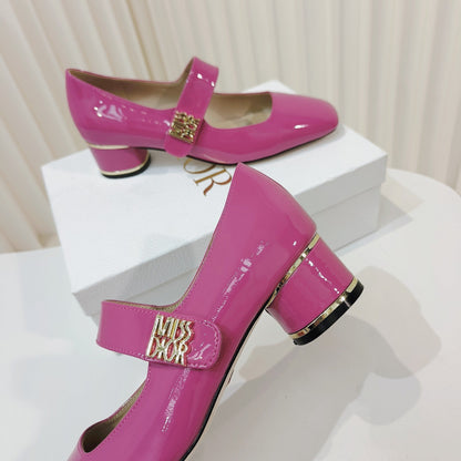 Miss Dior Pump 40mm In Deep Pink Cowhide 111346