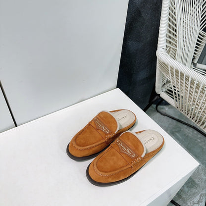 CD Boy Mule Brown Orange Suede