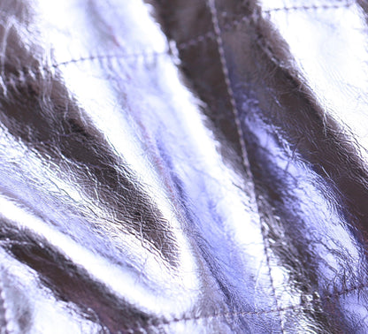 25C Hobo 22 Bag 19cm Violet Metalic Lambskin