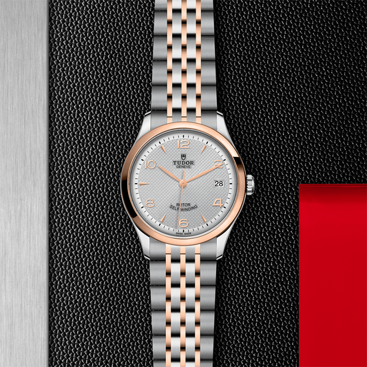 1926 Rose Gold Two-Tone 36mm - Silver on Bracelet