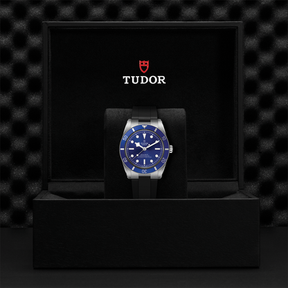 Black Bay 54 37mm - Blue on Rubber Strap
