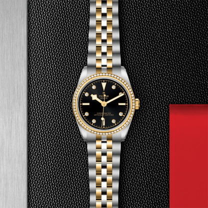 Black Bay One S&G 31mm - Black, Diamond-Set, Diamond Bezel on Bracelet