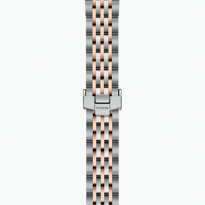 1926 Rose Gold Two-Tone 28mm - Silver, Diamond-Set on Bracelet
