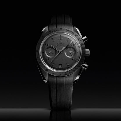 Speedmaster Dark Side of the Moon Black Ceramic 44.25mm - Full Black on Rubber Strap
