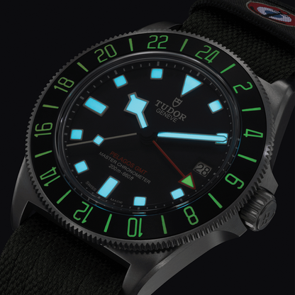 Pelagos FXD GMT Titanium 42mm - Black on Fabric Strap