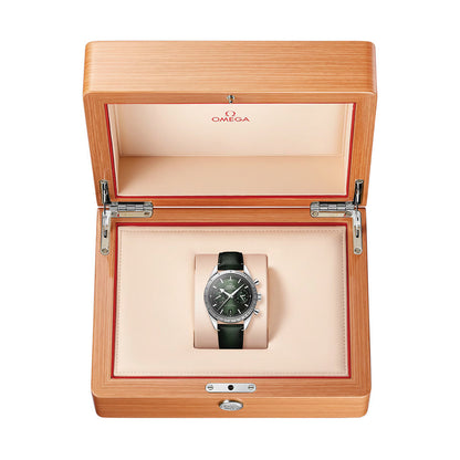 Speedmaster '57 40.5mm - Green on Leather Strap