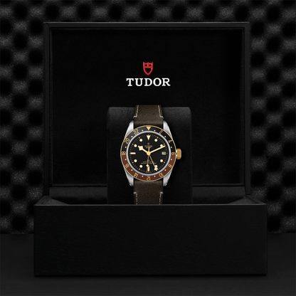 Black Bay GMT S&G 41mm - Black on Leather Strap