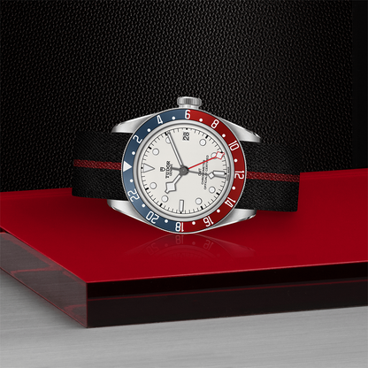 Black Bay GMT 41mm - Opaline on Fabric Strap