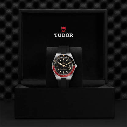 Black Bay 58 GMT 39mm - Black on Rubber Strap