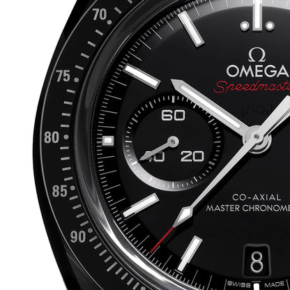Speedmaster Dark Side of the Moon Black Ceramic 44.25mm - Black on Rubber Strap