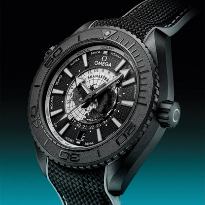 Seamaster Planet Ocean 600M Black Ceramic 45.5mm - Black on Rubber Strap
