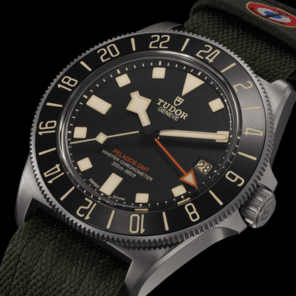 Pelagos FXD GMT Titanium 42mm - Black on Fabric Strap