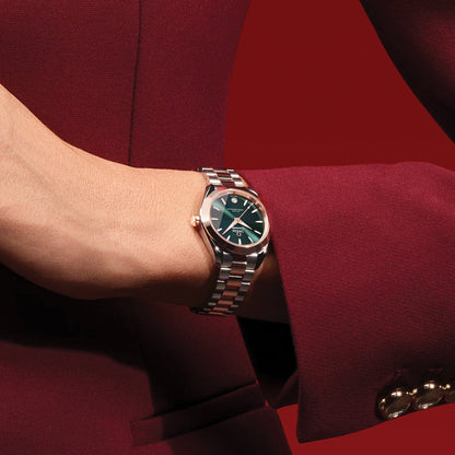 Seamaster Aqua Terra 150M Two-Tone Sedna™ Gold 30mm - Green on Bracelet
