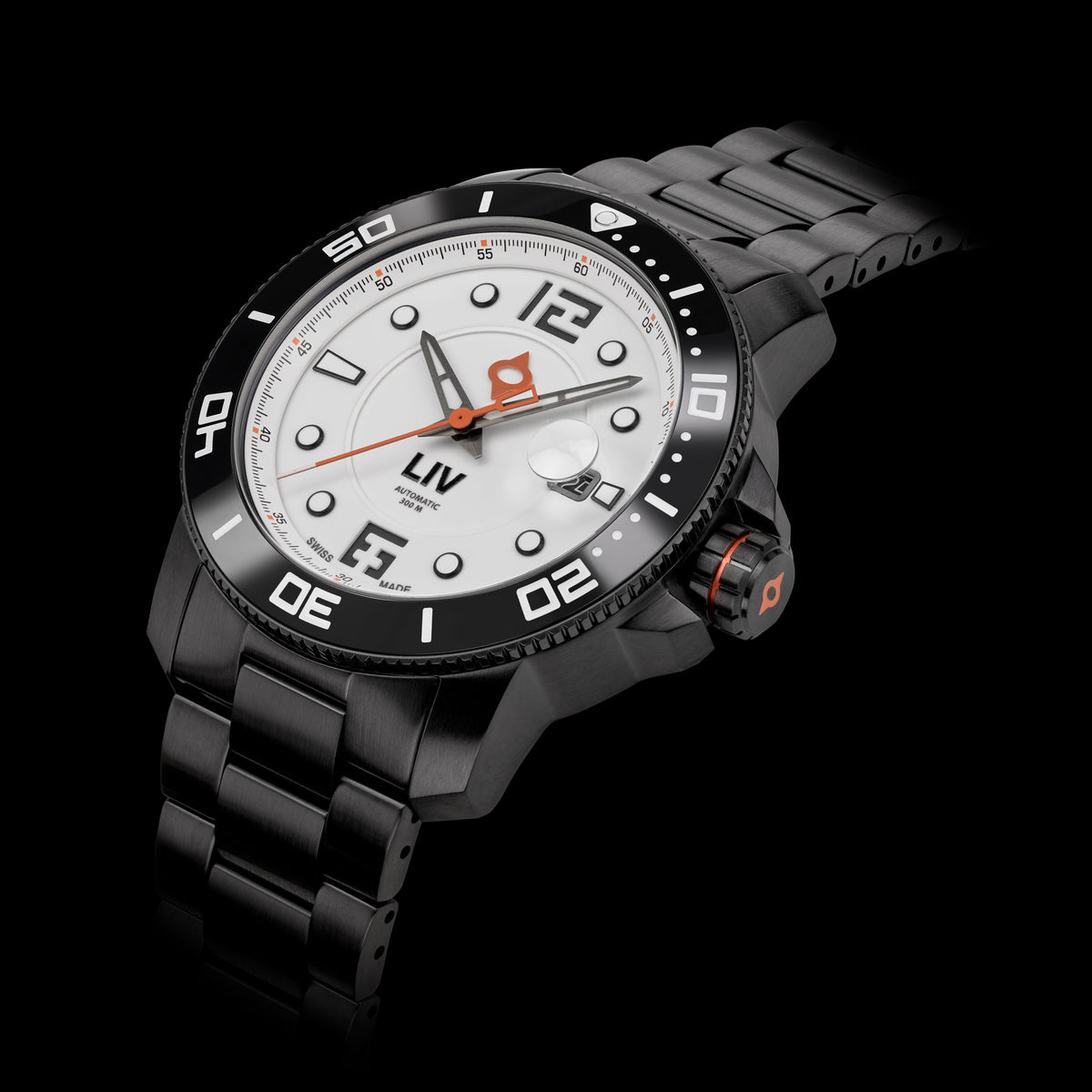 GX-Diver's 44mm Black Full Lume