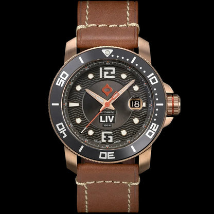 GX-Diver's 44mm Rose Gold Crater Gray