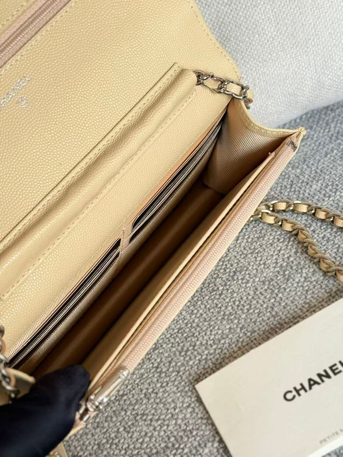 Chanel 2025 Woc Beige Caviar Leather With Gold Hardware