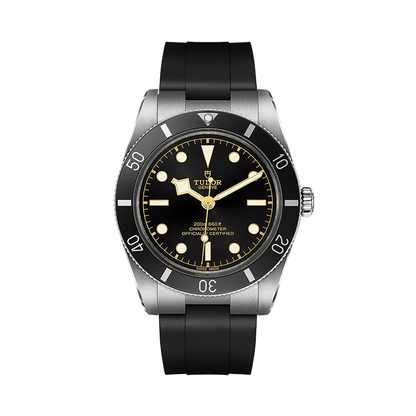 Black Bay 54 37mm - Black on Rubber Strap