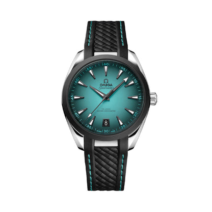 Seamaster Aqua Terra 150M 41mm - Turquoise on Rubber Strap