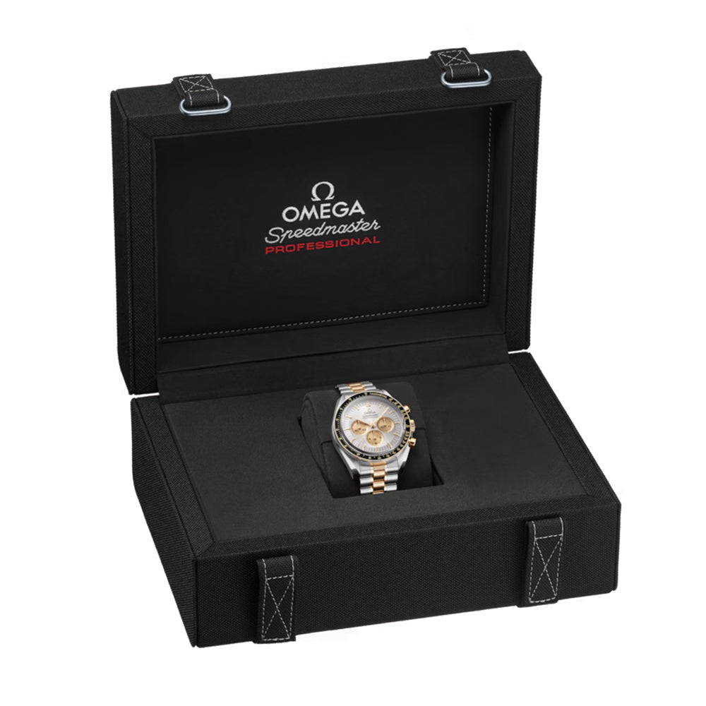 Speedmaster Moonwatch Professional Steel Moonshine Gold 42mm ‑ Silver on Bracelet