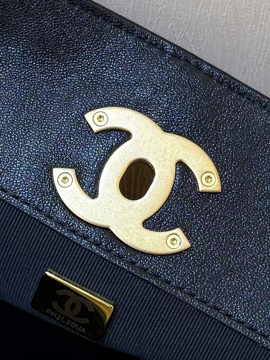 CC Tote bag Black mix Beige Suede Calfskin