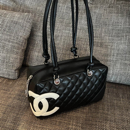 Chanel 2026 Cambon Ligne Bowling Bag 27cm Calfskin